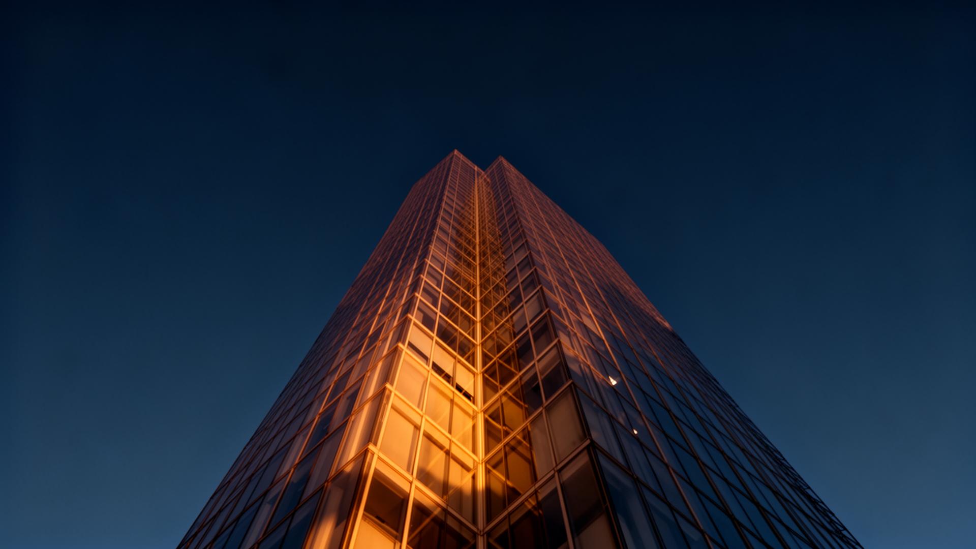 Skyscraper at golden hour
